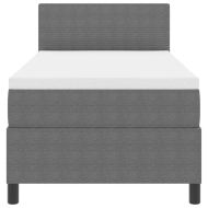 Легло с пружинирана основа Светлосив и бял 193 x 90 x 88 см