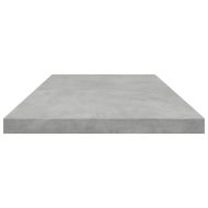 Рафтове за етажерка, 4 бр, бетонно сиви, 80x20x1,5 см