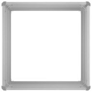 Повдигната леха, 100 x 100 x 77 см, поцинкована стомана, сива