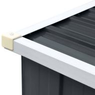 Навес за дърва, поцинкована стомана, 330x84x152 см, антрацит