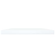 Рафтове за етажерка, 4 бр, бели, 100x20x1,5 см, инженерно дърво