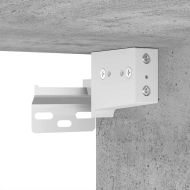 Комплект мебели за баня 4 pcs Циментено сиво Инженерно дърво