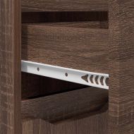 Комплект мебели за баня с рафт 4 pcs Кафяв дъб Инженерно дърво