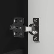 Комплект мебели за баня с чекмедже 3 pcs Черно Инженерно дърво