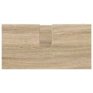 Комплект мебели за баня с рафт 3 pcs Сонома дъб Инженерно дърво