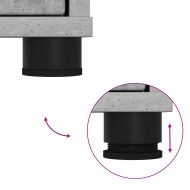 Комплект мебели за баня 3 pcs Циментено сиво Инженерно дърво