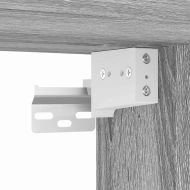 Комплект мебели за баня с рафт 3 pcs Сив Сонома Инженерно дърво