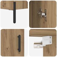 Висок шкаф Дъб 69,5 x 34 x 180 см Инженерно дърво