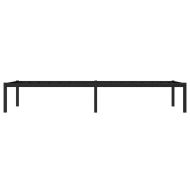 Метална рамка за легло, черна, 80x200 см