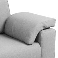 Диван Облачно сиво 160 x 77 x 82 см текстил