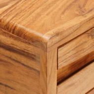 Конзолна маса Кафяво 110 x 30 x 80 см Солидно акациево дърво