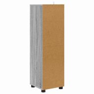 Шкаф за баня Сив Сонома 30,5 x 30 x 101 см Инженерно дърво