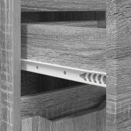 Шкаф за баня Сив Сонома 30,5 x 30 x 101 см Инженерно дърво