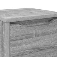 Шкаф за баня Сив Сонома 30,5 x 30 x 101 см Инженерно дърво