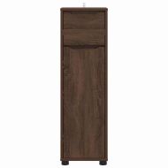 Шкаф за баня Кафяв дъб 30,5 x 30 x 101 см Инженерно дърво