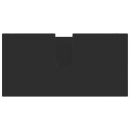 Шкаф за баня с мивка Черно 60 x 30 x 60 cm Инженерно дърво