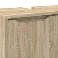 Шкаф за баня с мивка Сонома дъб 60 x 30 x 60 cm Инженерно дърво