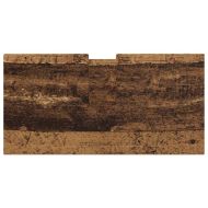 Шкаф за баня с мивка с рафт с врата Старо дърво 60 x 30 x 60 cm