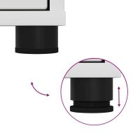 Шкаф за баня с рафт Бяло 30,5 x 30 x 195 см Инженерно дърво