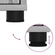 Шкаф за баня Сив Сонома 30,5 x 30 x 195 см Инженерно дърво