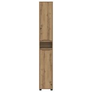 Шкаф за баня с рафт Дъб 30,5 x 30 x 195 см Инженерно дърво