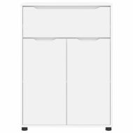 Шкаф за баня с рафт Бяло 72,5 x 36,5 x 100 см Инженерно дърво