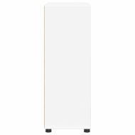 Шкаф за баня с рафт Бяло 72,5 x 36,5 x 100 см Инженерно дърво