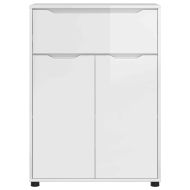 Шкаф за баня Лъскаво бяло 72,5 x 36,5 x 100 см Инженерно дърво