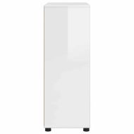 Шкаф за баня Лъскаво бяло 72,5 x 36,5 x 100 см Инженерно дърво