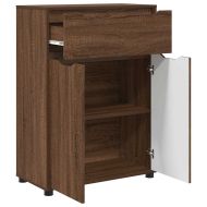 Шкаф за баня Кафяв дъб 72,5 x 36,5 x 100 см Инженерно дърво