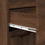 Шкаф за баня Кафяв дъб 72,5 x 36,5 x 100 см Инженерно дърво