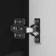 Шкаф с огледало за баня Черно 60 x 20 x 60 cm Инженерно дърво