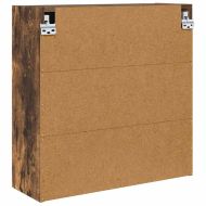 Шкаф с огледало за баня с рафт Димян дъб 60 x 20 x 60 cm