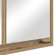 Шкаф с огледало за баня Дъб 60 x 20 x 60 cm Инженерно дърво