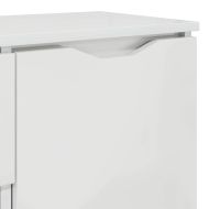 Служебен шкаф Лъскаво бяло 100 x 30 x 65,6 Инженерно дърво