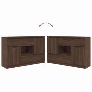 Служебен шкаф Кафяв дъб 100 x 30 x 65,6 Инженерно дърво