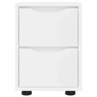 Нощни маси 2 pcs Бяло 30,5 x 30 x 43 см Инженерно дърво