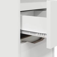 Нощни маси 2 pcs Бяло 30,5 x 30 x 43 см Инженерно дърво