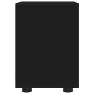 Нощно шкафче с чекмедже Черно 30,5 x 30 x 43 см Инженерно дърво