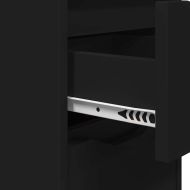 Нощни маси 2 pcs Черно 30,5 x 30 x 43 см Инженерно дърво