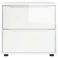 Шкаф за съхранение Лъскаво бяло 60 x 48 x 57 см Инженерно дърво