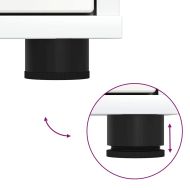 Шкаф за съхранение Лъскаво бяло 60 x 48 x 57 см Инженерно дърво