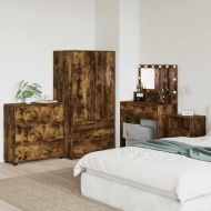 Шкаф за съхранение Димян дъб 80 x 31 x 81 см Инженерно дърво