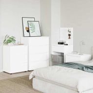 Шкаф за съхранение Бяло 60 x 48 x 81 см Инженерно дърво