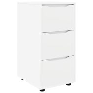 Шкаф за съхранение Бяло 40 x 48 x 81 см Инженерно дърво