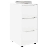 Шкаф за съхранение Бяло 40 x 48 x 81 см Инженерно дърво