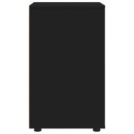 Шкаф за съхранение Черно 40 x 48 x 81 см Инженерно дърво