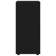 Шкаф за съхранение Черно 40 x 48 x 105 см Инженерно дърво