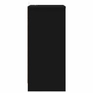 Нощно шкафче с чекмедже Черно 40 x 30 x 467 см Инженерно дърво