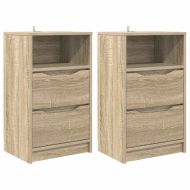 Нощни маси 2 pcs Сонома дъб 40 x 30 x 467 см Инженерно дърво